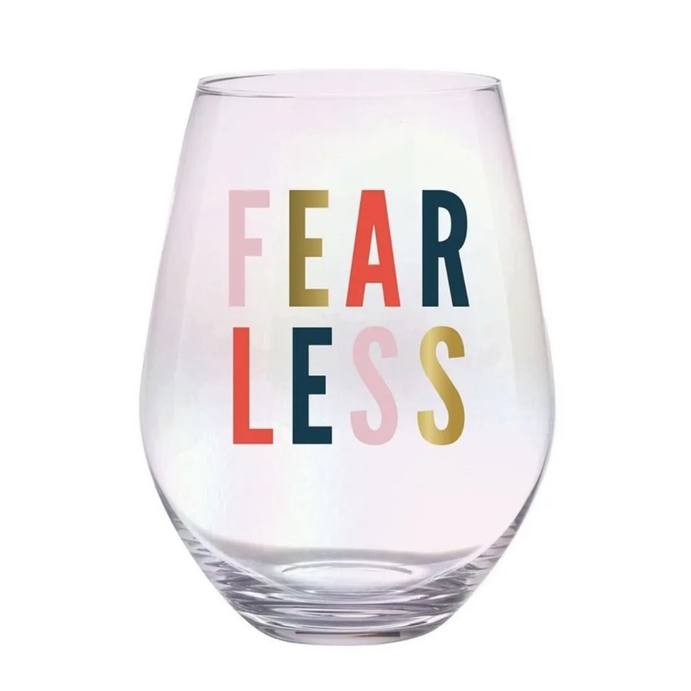 NEW IN BOX Slant Collections Fearless Jumbo Stemless Wine Glass